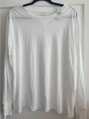 Lou & Grey White Crew Neck Long Sleeve